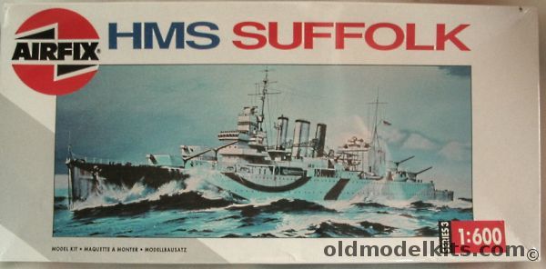 Airfix 1/600 HMS Suffolk Heavy Cruiser, 03203 plastic model kit